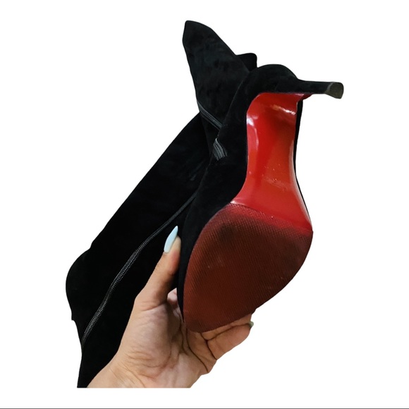 Christian Louboutin Daf Royal Boots Size 37.5 - Picture 6 of 9